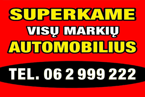 Superkame visu markiu automobilius